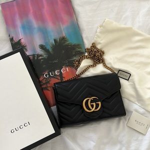 Gucci GG MARMONT MINI BAG Black